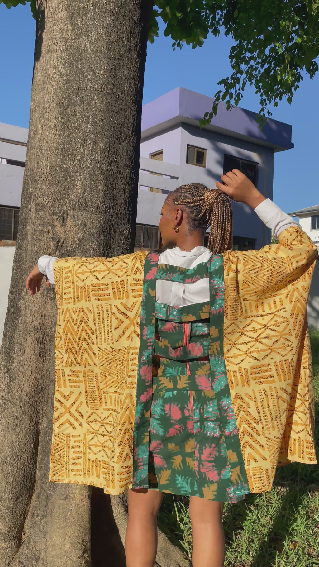 Dede Set – African Print Kimono & Dress
